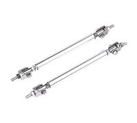 Barre à LèVres Pare-Chocs Pour Voiture Universel réglable course pare-chocs avant lèvre séparateur tige jambe de force Kit Support barre liaison vis fixe 75mm/100mm/150mm/200mm(75mm Sliver)