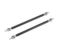 Barre à LèVres Pare-Chocs Pour Voiture Universel réglable course pare-chocs avant lèvre séparateur tige jambe de force Kit Support barre liaison vis fixe 75mm/100mm/150mm/200mm(200mm Black)