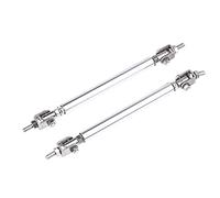 Barre à LèVres Pare-Chocs Pour Voiture Universel réglable course pare-chocs avant lèvre séparateur tige jambe de force Kit Support barre liaison vis fixe 75mm/100mm/150mm/200mm(100mm Sliver)