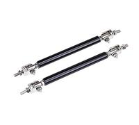 Barre à LèVres Pare-Chocs Pour Voiture Universel réglable course pare-chocs avant lèvre séparateur tige jambe de force Kit de Support de barre de liaison vis fixe 75mm/100mm/150mm/200mm(100mm Black)