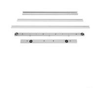 Barre à onglets en alliage d'aluminium et rail en T pour les besoins de coupe de scie à table (barre à onglets de 300 mm + rail en T de 300 mm)