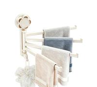 Barre à Serviette Pivotante Support de Douche Mural Sans Perçage | Barre À Serviettes Pivotante Gain De Place Pour de toilette vêtements cuisine dortoir appartement douche camping-car porte