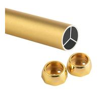 Barre à vêtements for armoire, en alliage d'aluminium, durable, diamètre de tube 25 mm, adaptée for la salle de bain, les fenêtres, les armoires et la buanderie.(Gold,70cm/27.5in)