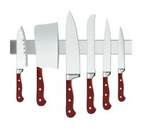 Barre Aimantée Couteaux, Aimant Couteau Mural, 40cm x 16cm x 4 cm Porte Couteaux Aimanté, Barre Magnetique Porte Couteau, Support Magnétique Ustensiles Cuisine Murale pour Couteaux de Cuisine