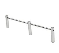 Barre Anti-chute étagère 20-100 cm Barrière de Sécurité Décorative pour Étagère Anti-chute pour Bibliothèque/Casier À Vin/armoires(Silver,95cm/37.4in)