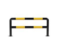 Barre anti-collision en forme de U for garde-corps de parking double couche, base entièrement soudée, convient aux parkings et garages(130x60cm-1.5mm)