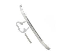 Barre anti rapprochement supérieure avant, Qiilu Barre de liaison Strut Tower Cale-barre arrière Barre de barre supérieure (Argent)