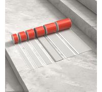 Barre antidérapante d'escalier en PVC flexible, protection contre les rayures sur le bord de l'escalier, installation facile sans forage Restaurant de l'école Mall disponible(White,4cm)