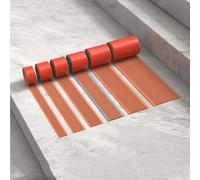 Barre antidérapante d'escalier en PVC flexible, protection contre les rayures sur le bord de l'escalier, installation facile sans forage Restaurant de l'école Mall disponible(Orange,10cm)