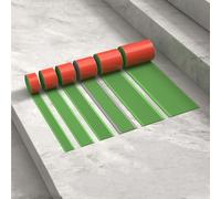 Barre antidérapante d'escalier en PVC flexible, protection contre les rayures sur le bord de l'escalier, installation facile sans forage Restaurant de l'école Mall disponible(Green,3cm)