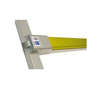 Barre antipánico top1s, modèle de serrure pour portes de 1000 mm, lima-gris