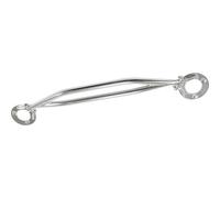 Barre antirapprochement avant fixe en aluminium poli pour BMW Série 3 E36 Berline et Coupé M3 (03/1992-12/1998) - moteurs S50B30 S50B32