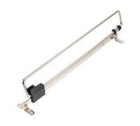 Barre Argenté Télescopique en Fer et Plastique 30cm de Penderie | Rangement Extensible et Rétractable, Lot de 1 Set de Set, pour Armoire Dressing et Organisation Domestique