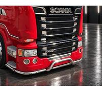 Barre basse en acier inoxydable - Arceau de pare-chocs compatible avec Scania 2004-2016 / avec 9 LED