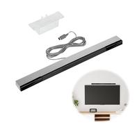 Barre Capteur, Barre de Capteur Wii Capteur Récepteur Sensor Bar Filaire de Rayons de Signal IR La de Détecteur Filaire avec Support Stable Monter Facilement Le Récepteur Compatible avec Wii et WiiU