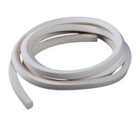 Barre Carrée En Mousse De Silicone, Bande D'étanchéité Flexible Résistante Au Gel, Bande Éponge Blanche Souple (3 * 10mm * 5m)
