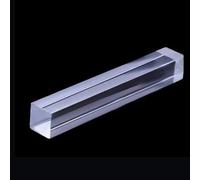 Barre carrée en plastique acrylique transparent de 200mm, bâton acrylique plat de 1.5mm à 50mm, tige solide for la fabrication de modèles, artisanat de décoration, 2 pièces(40x40mm)