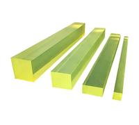Barre Carrée Polyuréthane 500mm 20x20mm-100mm Haute Élasticité Tiges PU Joints Antivibratoires Tige Caoutchouc Plastique for Machines Industrielles Bricolage Maison(20 * 35 * 500mm(4pcs))