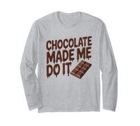 Barre chocolatée Amusante Qui m'a Fait Le Faire Manche Longue