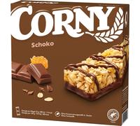 Barre chocolatée Corny amandes, cacahuètes et miel d'abeille 150g, paquet de 5