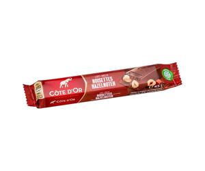 Barre chocolatée Côte d'Or lait et noisettes - 45 g