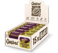 Barre chocolatée crème pistache Ombar - paquet de 15 (42 g chacun)