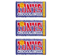 Tony's Chocolonely Barre de chocolat au lait noir bretzel et caramel – 2 x 180 g