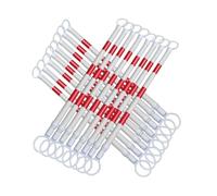 Barre conique rétractable en PVC | Barricade extensible multicolore de PCs 2-20 for la construction de routes de parking(Red and White,16Pcs)