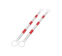 Barre conique rétractable en PVC | Barricade extensible multicolore de PCs 2-20 for la construction de routes de parking(Red and White,2Pcs)