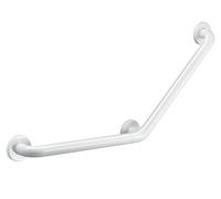 Barre coudée 135° D32 400x400 3 points fixation nylon blanc - DELABIE - 5081N