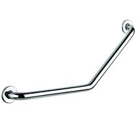 Barre coudée 135° diamètre 32 400x400 2 points fixation Inox poli brillant - Delabie - 5081P2