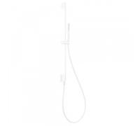 Barre coulissante avec prise d’eau au mur Ø 14 mm. Long. 760 mm. Douchette anticalcaire. (034.116.01). Flexible. - TRES 03493101