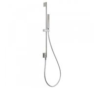 Barre coulissante avec prise d’eau au mur Ø 14 mm. Long. 760 mm. Douchette anticalcaire. Flexible. - TRES 03493201AC