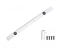 Barre coulissante en alliage d'aluminium pour scie à table et rails de guidage en T, butée de clôture réglable avec vis pour tables de toupie de travail du bois, argent (300 mm)