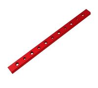 Barre coulissante en aluminium M6/M8 for rail en T, longueur 100-450 mm, gabarit de rail en T rouge type 30, 1 pièce(White,300mm)