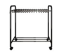 Barre coulissante télescopique multifonction pour voiture avec crochets et roues pour un rangement et un accès faciles, idéale pour l'intérieur du véhicule