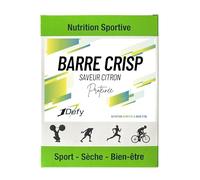 Barre Crisp protéinée Citron - Barre protéiné - Croustillante - 1Defy - Boite de 10 barres (Boite de 10 barres, Citron)