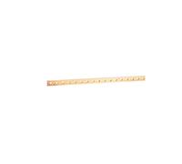 Barre cuivre plate rigide à trous taraudés section 15x4mm - 200A ou 160A admissibles - long. 990mm