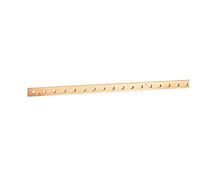 Barre cuivre plate rigide à trous taraudés section 18x4mm - 245A ou 200A admissibles - long. 990mm