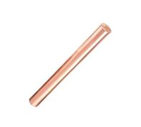 Barre cylindrique droite en cuivre T2, barre rigide cylindrique en cuivre pur massif for la fabrication de modèles réduits d'engrenages(7x300mm)