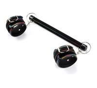 Barre d’écartement (spreader bar) réglable avec menottes poignet - Set bondage avec harnais main pour adultes, kit fessée BDSM pour jeux de rôle en couple