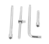 Barre D’Extension pour Douille 4 Pièces, Acier Chrome Vanadium, 1/2 Pouce - Solide et Résistante, Traitement Électrolytique, Usage Automobile et Réparations Mécaniques