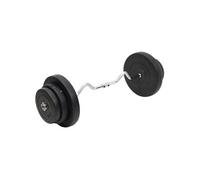 Barre d haltères ondulée avec plaques 60 kg