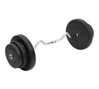 Barre d haltères ondulée avec plaques 60 kg