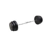 Barre d haltères ondulée avec plaques 90 kg