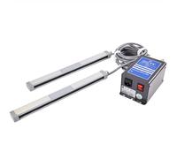 Barre d'air ionisante anti-statique avec générateur haute tension 8 KV en acier tungstène, aiguille ionique pour électronique, plastique, impression textile, soie