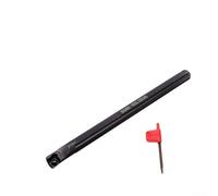 Barre d'alésage de tour indexable - Tige de 8 mm avec inserts CCMT060204-HM - S08K-SCLCR06 - Porte-outils anti-vibration pour outils de tournage CNC - Longueur : 125 mm - R