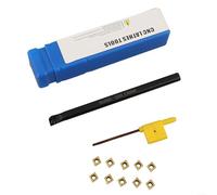 Barre d'alésage de tour S08K SCLCR06 avec corps en acier allié et compatibilité avec inserts CCMT060204 pour tâches de semi-finition