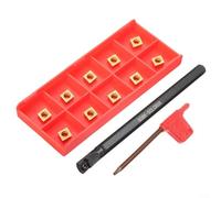 Barre d'alésage indexable S08KSCLCR06 avec tige en carbure de 8 mm et inserts CCMT060204HM pour le tournage du tour, avec design chanfrein pour un flux efficace des copeaux