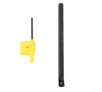 Barre d'alésage SCLCR06 pour outil de tournage 6/7/8/10 mm avec insert CCMT060204-HM pour acier d'usinage CNC, compatible avec S06K/S07K/S08K/(S07K-SCLCR06)